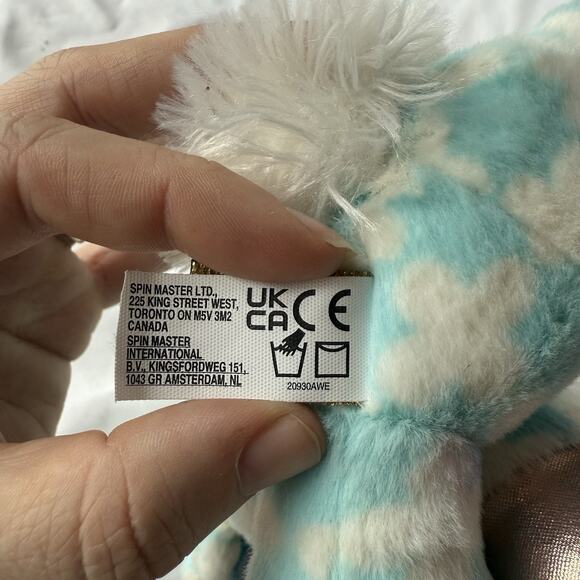 GUND Arden Doemei Plushes Deer Plush Blue White Cloud Pattern Gold Hooves 2023 - Picture 7 of 7